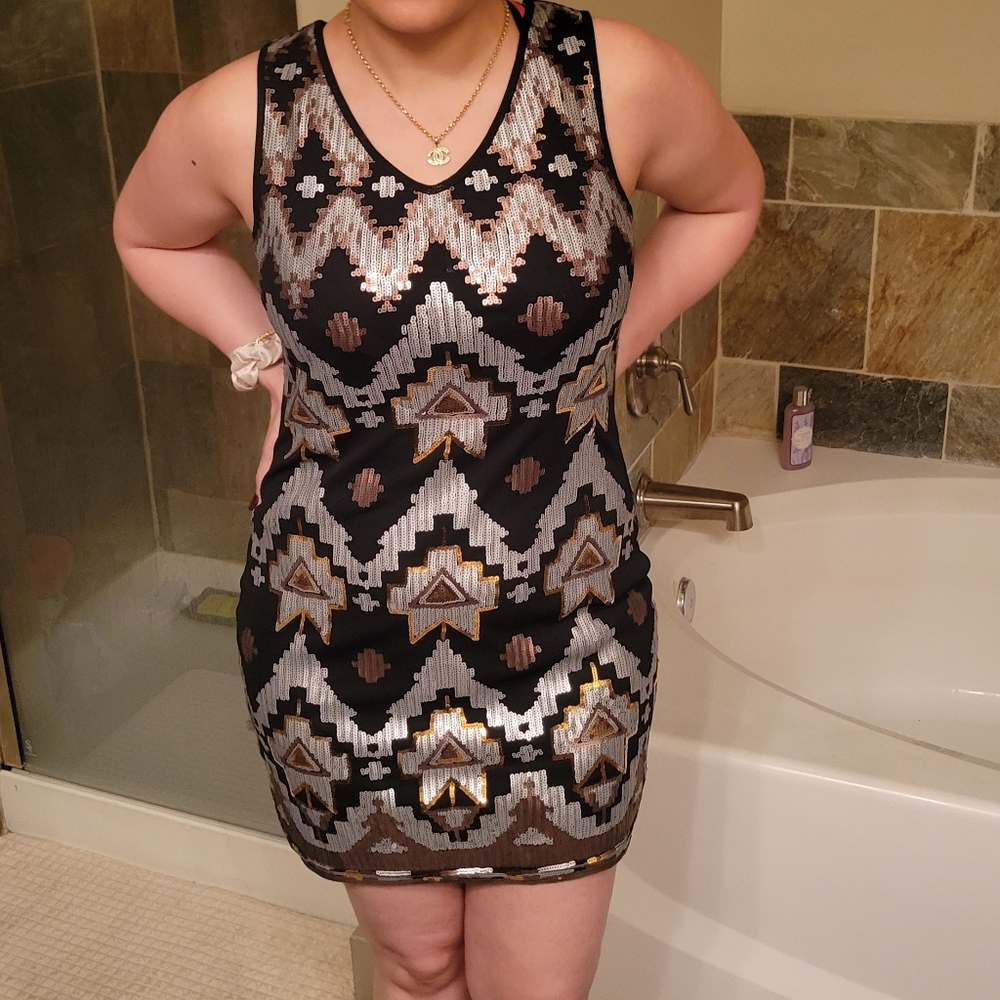 Sparkly mini dress